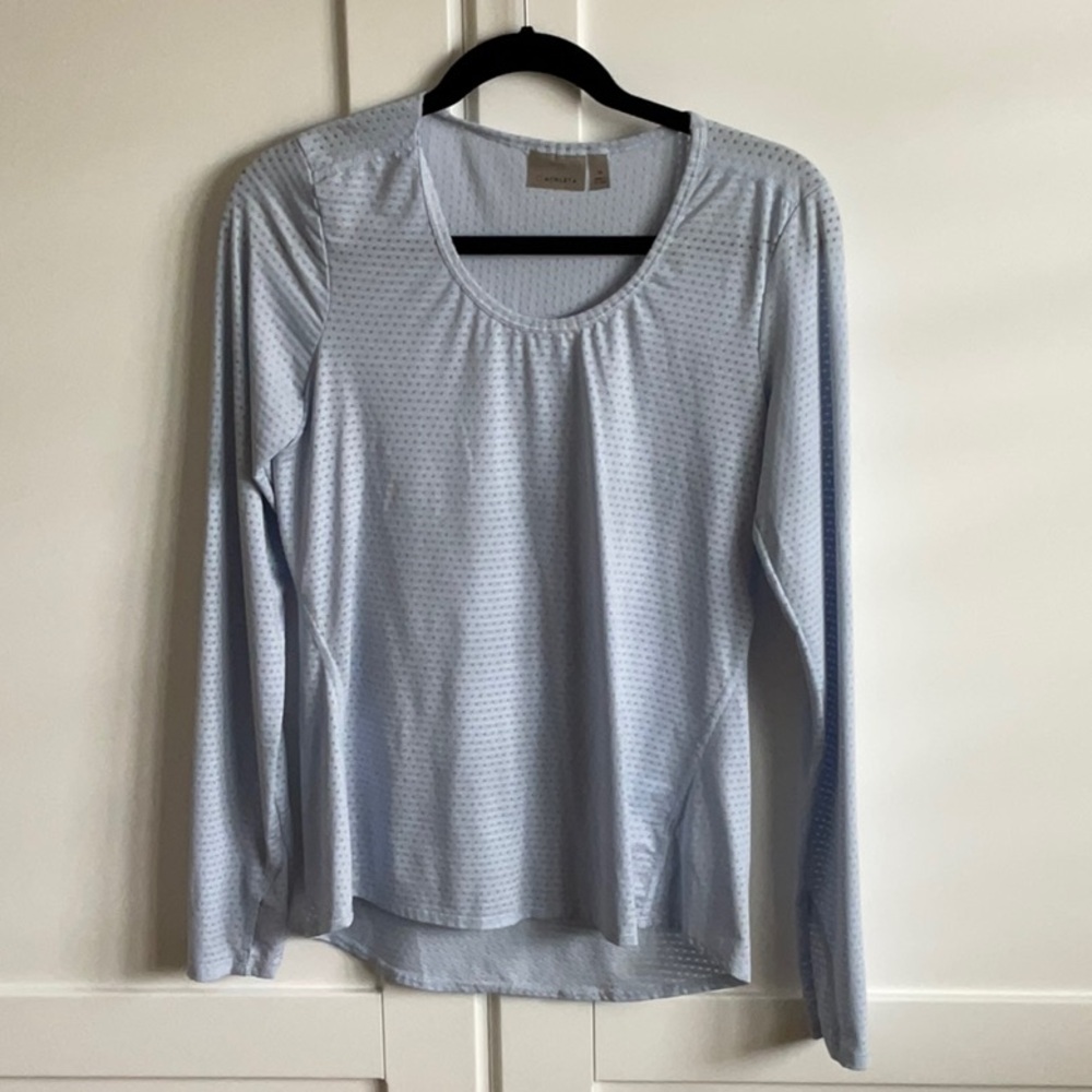 Lavendar Athletic Top Long Sleeves with Thumbholes